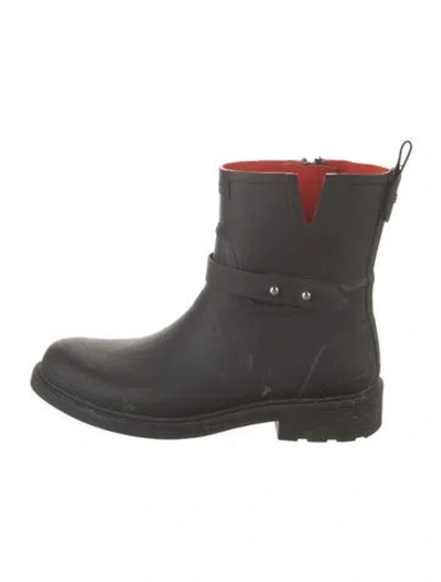 Pre-owned Rag & Bone Rubber Rain Boots In Black