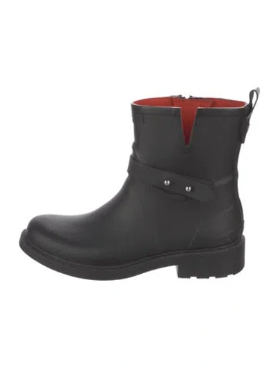 Pre-owned Rag & Bone Rubber Rain Boots In Black