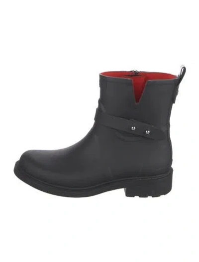 Pre-owned Rag & Bone Rubber Rain Boots In Black