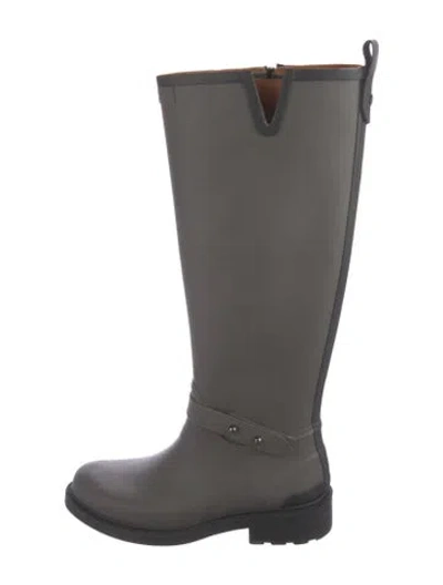 Pre-owned Rag & Bone Rubber Rain Boots In Gray
