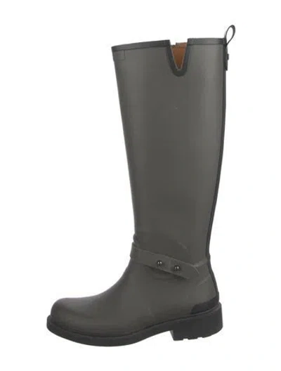 Pre-owned Rag & Bone Rubber Rain Boots In Gray