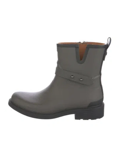 Pre-owned Rag & Bone Rubber Rain Boots In Gray