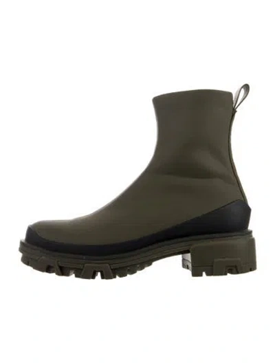 Pre-owned Rag & Bone Rubber Rain Boots In Green