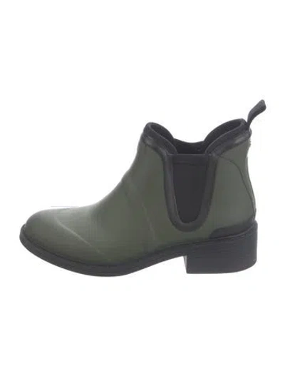 Pre-owned Rag & Bone Rubber Rain Boots In Green