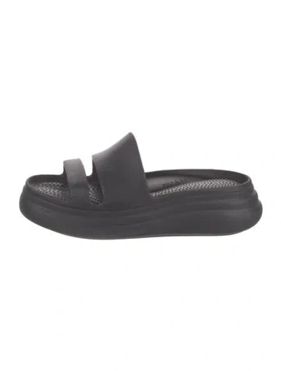 Pre-owned Rag & Bone Rubber Slides In Black