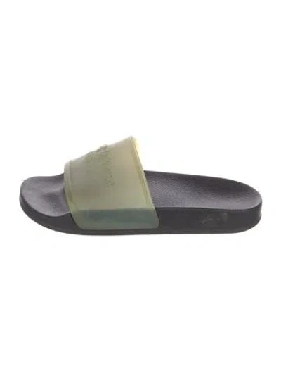 Pre-owned Rag & Bone Rubber Slides In Blue/green