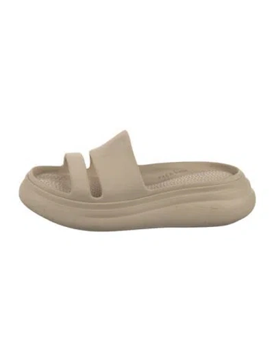 Pre-owned Rag & Bone Rubber Slides In Neutral