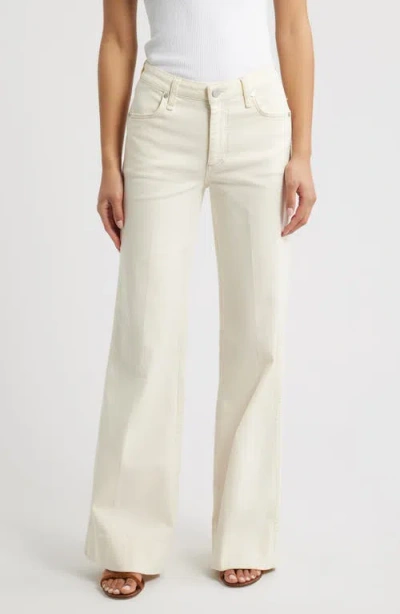 Rag & Bone Ruby High Rise Flare Leg Trouser Jeans In Ecru In White