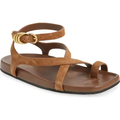 Rag & Bone Rue Ankle Strap Sandal In Brown