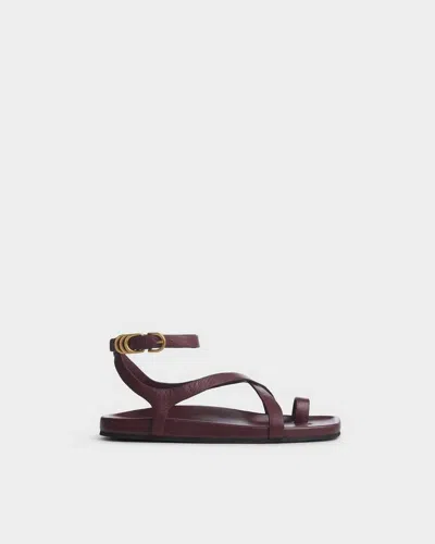 Rag & Bone Rue Leather Sandals In Black
