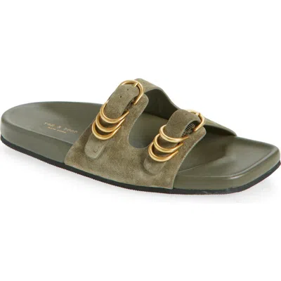 Rag & Bone Rue Slide Sandal In Green