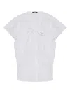 Rag & Bone Ruffled Peplum Blouse In White