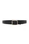 Rag & Bone Rugged Leather Belt In Black