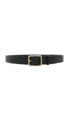 Rag & Bone Rugged Leather Belt In Black