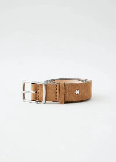 Rag & Bone Rugged Belt In Sabbia Suede In Multi