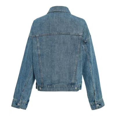 Rag & Bone Ryan Denim Trucker Jacket In Blue