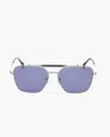 Rag & Bone Ryan Square Aviator Sunglasses In Blue