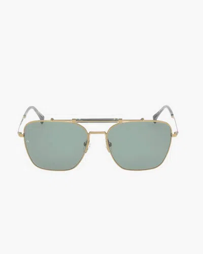 Rag & Bone Ryan Square Aviator Sunglasses In Gold