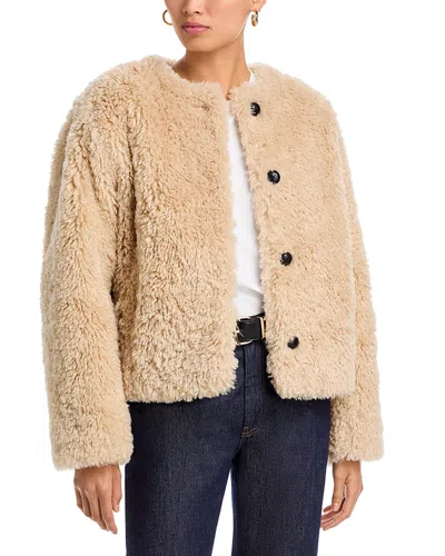 Rag & Bone Sabrina Faux Fur Coat In Brown