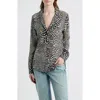 Rag & Bone Sade Printed Button-up Shirt In Black