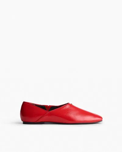 Rag & Bone Sadie Leather Flats In Red