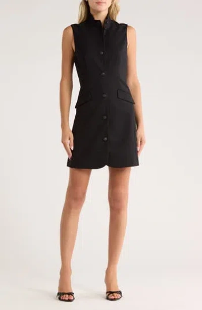 Rag & Bone Sadie Wool Blend Shift Dress In Black