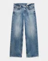 Rag & Bone Saige Low-rise Relaxed Jeans In Blue