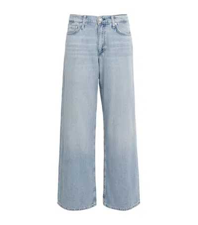 Rag & Bone Saige Low-rise Straight Jeans In Blue