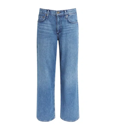 Rag & Bone Saige Low-rise Straight Jeans In Blue