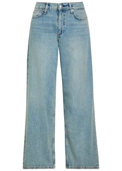 Rag & Bone Saige Low-rise Straight-leg Jeans In Blue