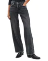 Rag & Bone Saige Mid Rise Relaxed Leg Jeans In Charcoal In Gray