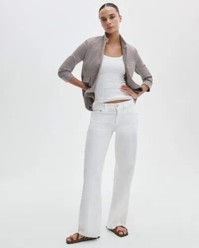 Rag & Bone Saige Relaxed Straight Jeans In White