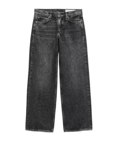 Rag & Bone Saige Straight Jeans In Black