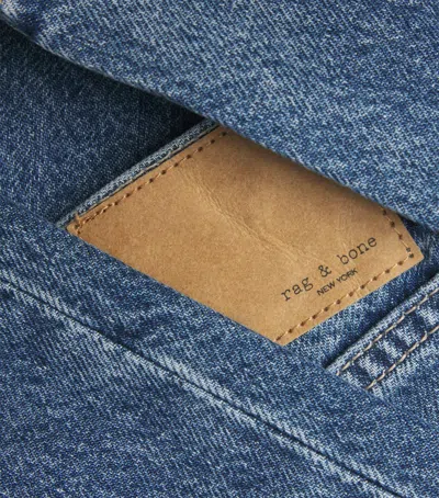 Rag & Bone Saige Straight Jeans In Blue