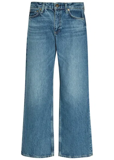 Rag & Bone Saige Straight-leg Denim Jeans In Blue