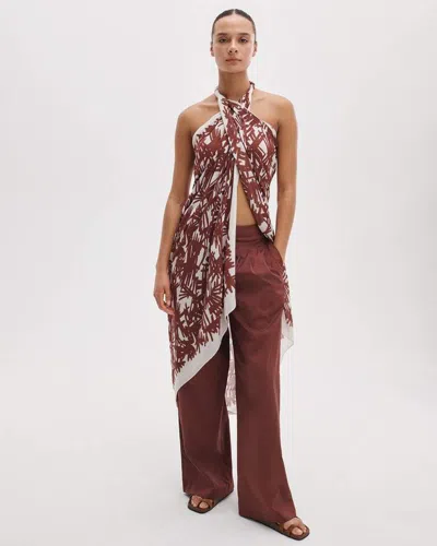 Rag & Bone Sally Sarong In Red