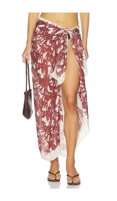 Rag & Bone Sally Sarong In Neutral