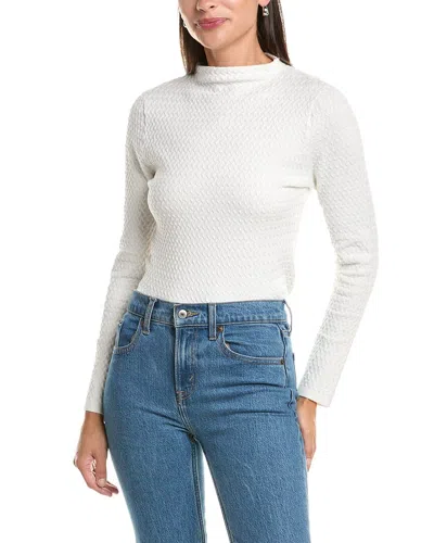 Rag & Bone Sam Turtleneck Top In White