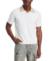 Rag & Bone Sanford Johnny Collar Polo In White