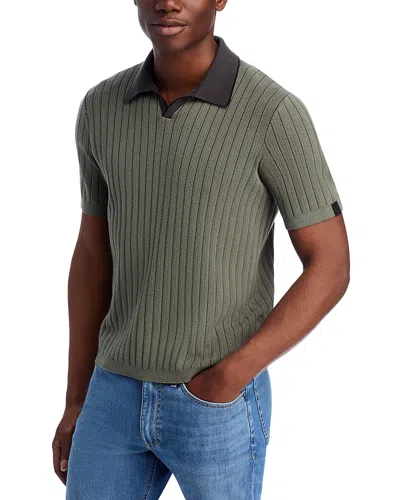 Rag & Bone Sanford Johnny Collar Polo In Green