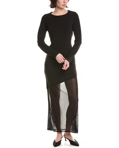 Rag & Bone Sascha Mixed Media Dress In Black