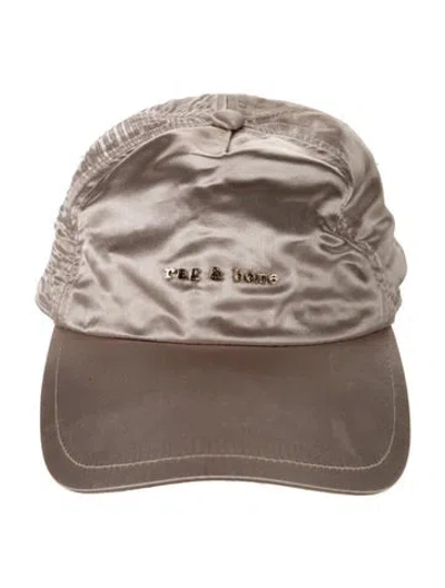 Pre-owned Rag & Bone Satin Baseball Cap In Neutral