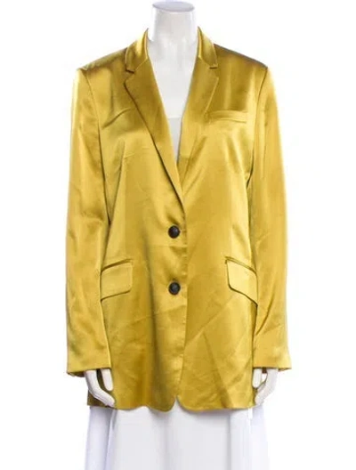 Pre-owned Rag & Bone Satin Blazer In Yellow