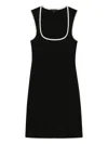 Rag & Bone Scoop-neck Sleeveless Mini Dress In Black
