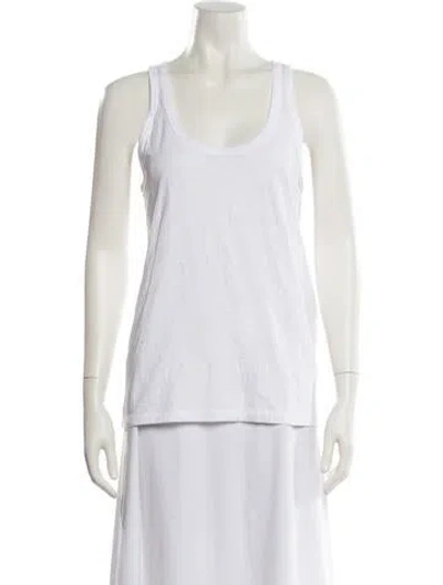 Pre-owned Rag & Bone Scoop Neck Sleeveless Top In White