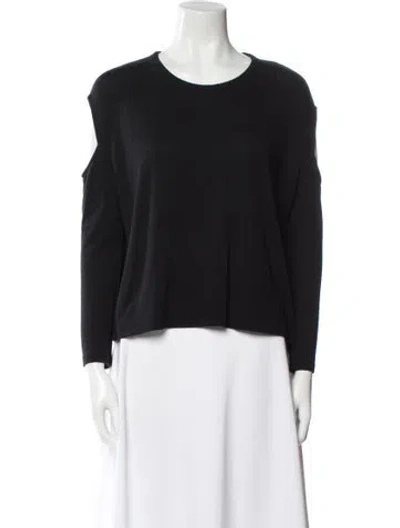Pre-owned Rag & Bone Scoop Neck Sweater In Black