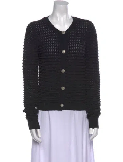 Pre-owned Rag & Bone Scoop Neck Sweater In Black