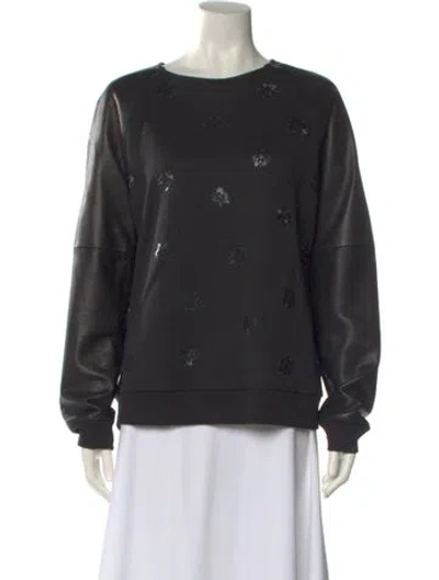 Pre-owned Rag & Bone Scoop Neck Sweater In Black