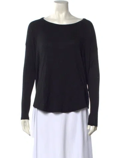 Pre-owned Rag & Bone Scoop Neck Sweater In Black