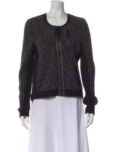 Pre-owned Rag & Bone Scoop Neck Sweater In Black